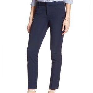 Banana Republic Women’s Sloan Mid Rise Navy Pants, Size 6